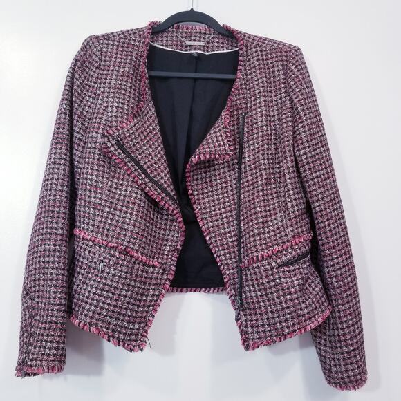 White House Black Market Wool Blend Tweed Metallic Blazer - Picture 1 of 13